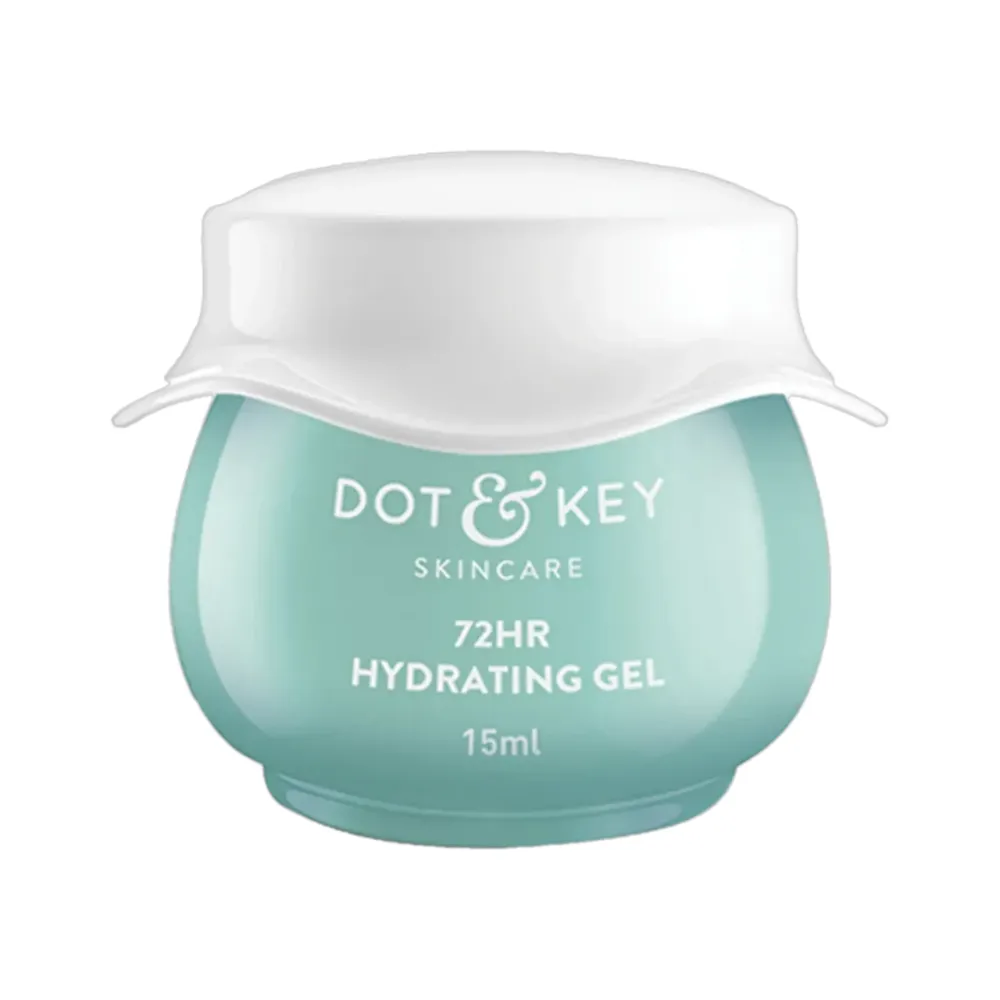 72Hrs Hydrating Gel Moisturizer with Probiotics for Dry Skin provides up to 72 hours of hydration and nourishes skin with a lightweight, non-greasy formula.